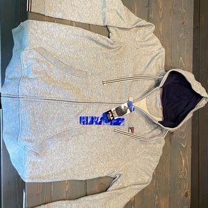 Fila Men's Heritage Logo Full Zip Fleece Hoodie